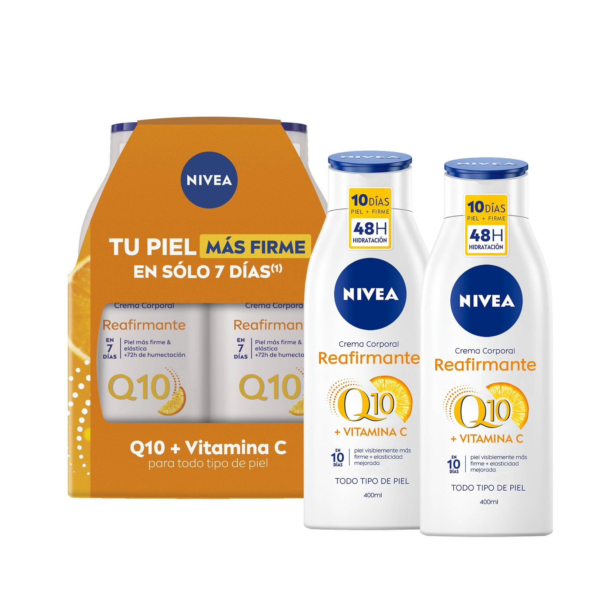 Nivea Pack Reafirmante Q10 Crema Corporal 400ml X2