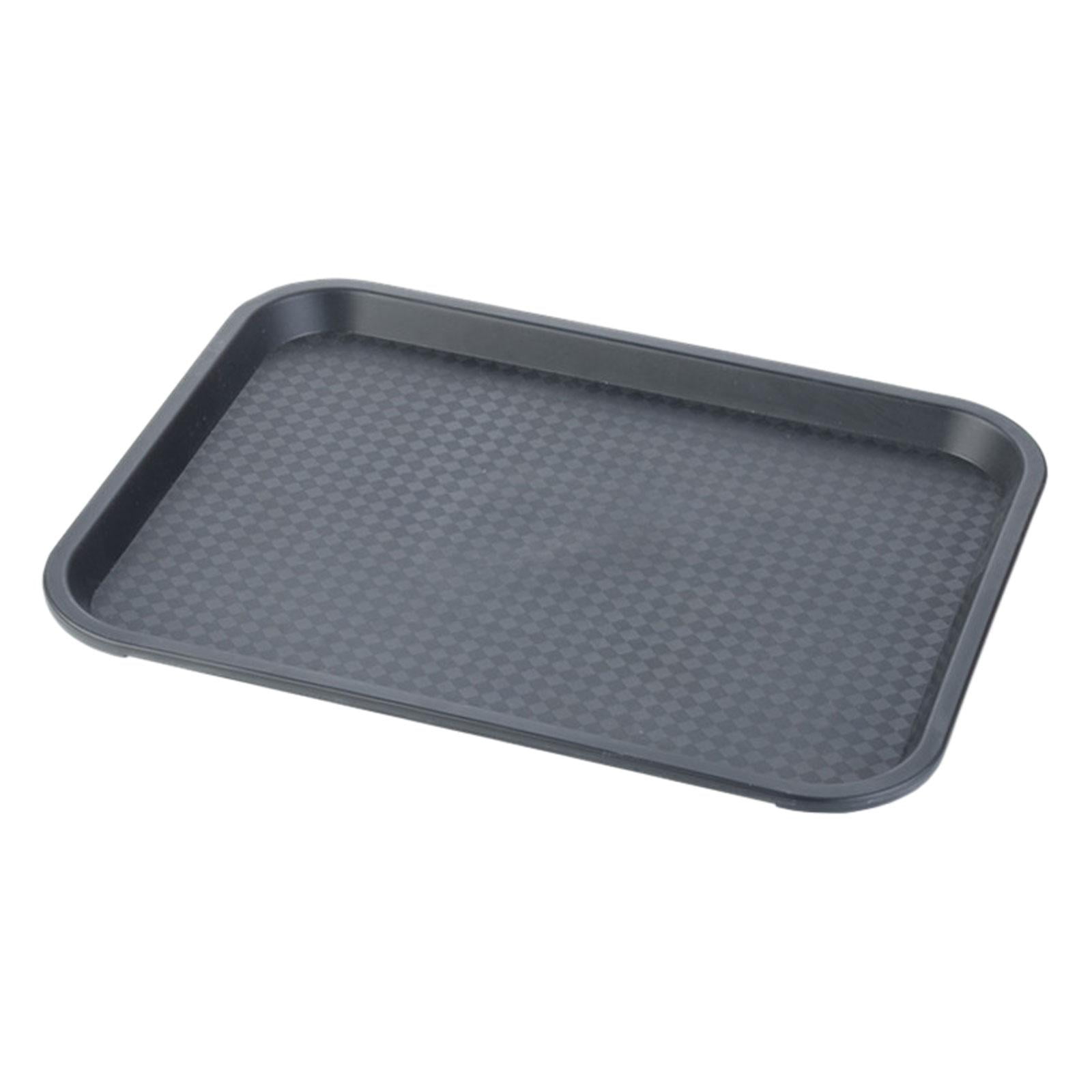 Bothyi - Bandeja Rectangular Oficina Baño Cocina Aperitivos Multiusos Fuente Para Servir Negro
