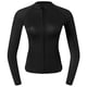 thumbnail image 4 of Chaqueta De Traje De Neopreno De 2 Mm Para Mujer UPF 50+ Protector De Erupción De Manga Larga Negro M, 4 of 5