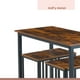 thumbnail image 5 of Set de comedor para cocina con pisos taburetes madera industrial, 5 of 7
