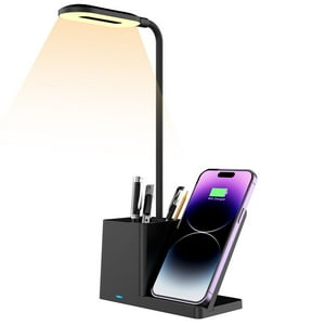 Genérico - Almohadilla De Carga Inalámbrica Para Iphone Samsung Galaxy Qi Soporte De Carga Rápida Para Apple Watch Airpods Pro 3 En 1 Negro-Negro