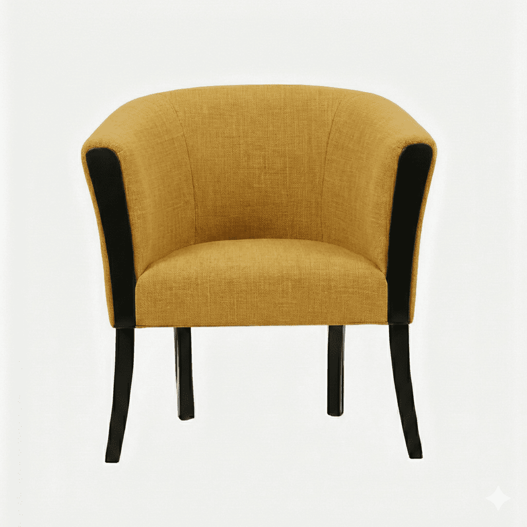 Muebles New - Sitial Americano Mostaza Lino