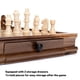 thumbnail image 5 of Juego de ajedrez AMEROUS magnético de madera con tablero de nogal, 32 piezas, 5 of 8