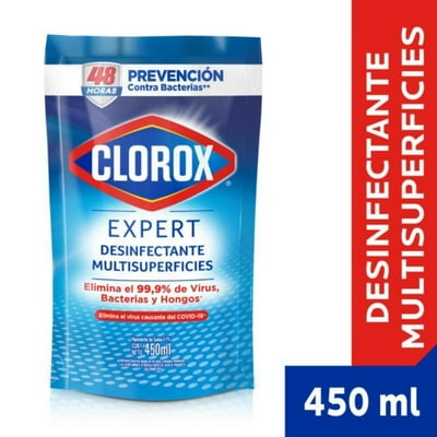 Limpiador Desinfectante Multisuperficies Expert Líquido Doypack 450 Ml Clorox