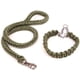 thumbnail image 1 of Correa Trenzada Para Perros Grandes + Collar De Ahorque XL Verde, 1 of 3