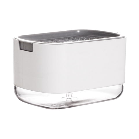 Bothyi - Dispensador De Jabón Y Soporte De Esponja Botella De Bomba De Líquido De Jabón Para Encimera Hogar