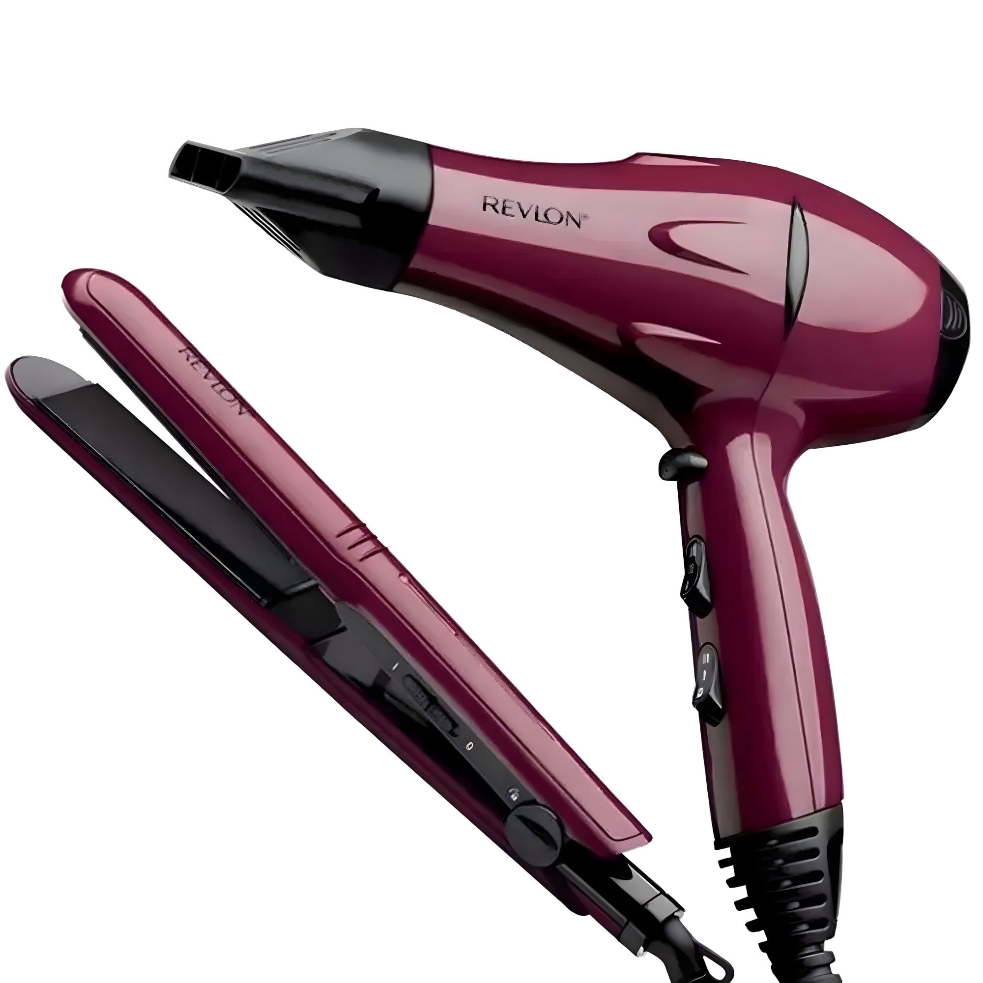 Set Secador Y Plancha Alisadora Portátil Revlon 2000w
