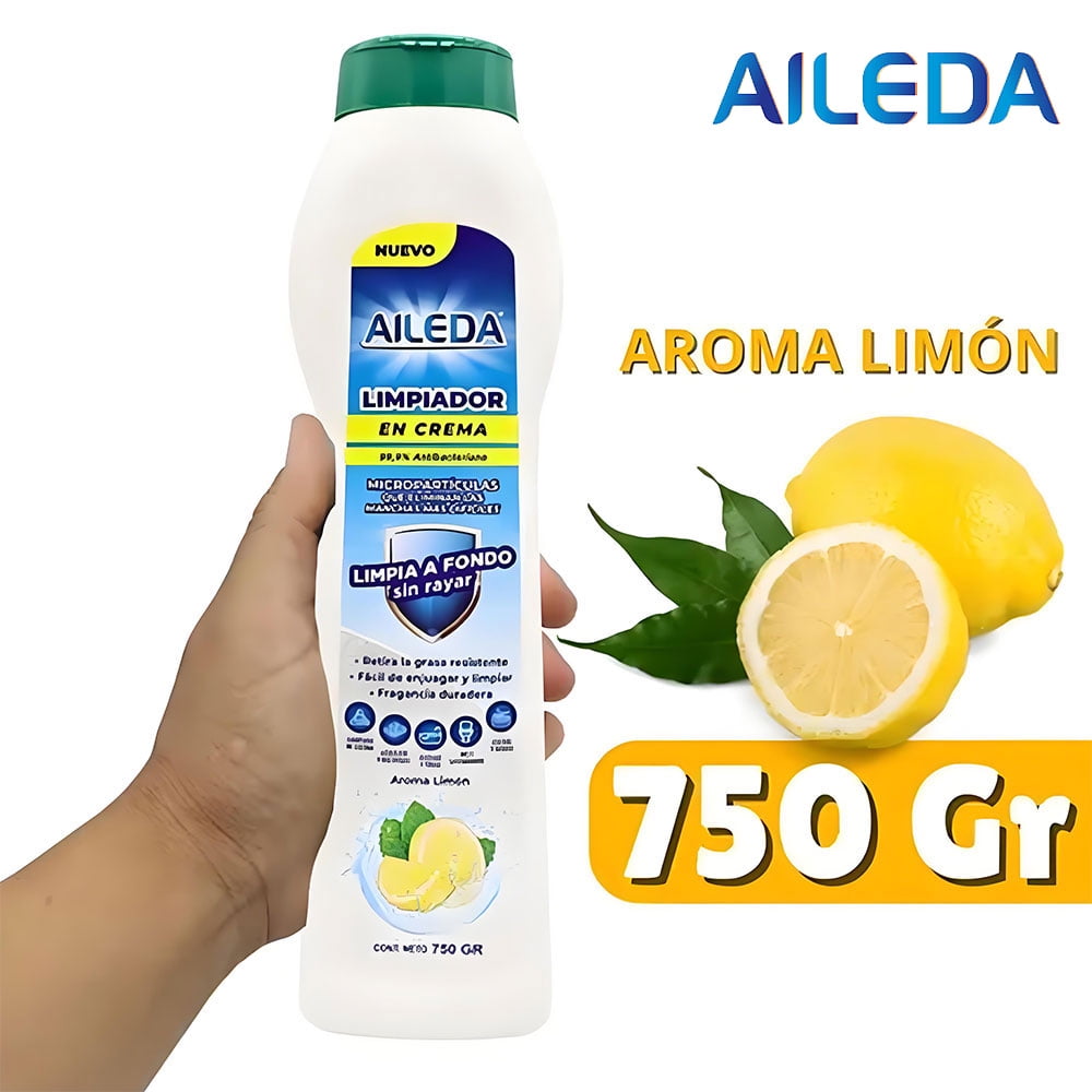 Aileda Pasta Limpiadora Multiuso Aroma Limón 750gr Aseo