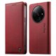 thumbnail image 1 of Funda Billetera de Cuero para [Xiaomi Redmi A3/A3X], Bloqueo RFID, Tarjetas y Soporte Rojo, 1 of 5