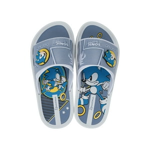 Sandalia Infantil Blanco/Azul Sonic Slide Ipanema