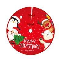 Magideal - Falda Navideña Falda Navideña Diámetro 90 Cm Decoraciones De Decoración Inferior Fáciles De Usar , Estilo Un Estilo A