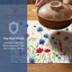 thumbnail image 3 of REGALWOVEN Juego de 6 Manteles Individuales de Estilo Rústico para Decoración de Mesa de Comedor Interior y Exterior Lavables Mantel de Cocina Limpiar con Paño Flores D 18*12in, 3 of 5