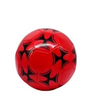 Genérico - Balon De Fútbol Cosido A Máquina Rojo