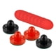 thumbnail image 3 of 4 Empujadores De Air Hockey Y 8 Discos De 2,5 Pulgadas Para Mesas De Juegos Familiares, Fiestas, Negro Y Rojo, 3 of 3
