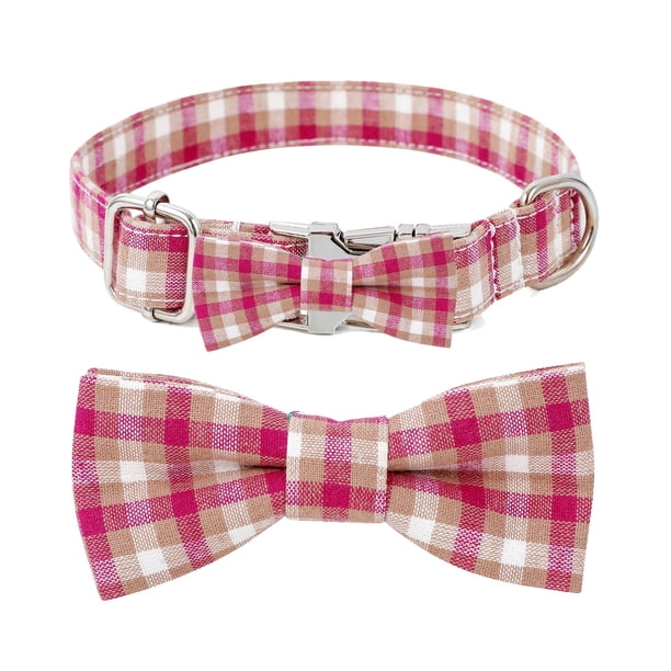 Collar para perro con lazo - Collar para perro con lazo ajustable, elegante, tamaño pequeño, mediano o grande