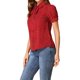 thumbnail image 4 of INSPIRE CHIC Blusa de Chifón con Estampado Retro de Mujer, Manga Corta, Lazo y Cuello Peter Pan XS Rojo-Puntos, 4 of 8