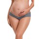 thumbnail image 1 of INSPIRE CHIC Ropa interior de embarazo de mujer de tiro bajo acanalada Maternidad debajo del vientre Soporte en forma de V Bragas de color contrastante XX-Large Gris, 1 of 6