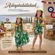 thumbnail image 5 of Traje Pareo Pascuense Hawaiano Verde con Accesorios Niña Fiestas Patrias, 5 of 8