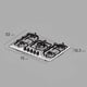 thumbnail image 2 of Encimera a Gas 5 platos KE5XC Electrolux Acero inoxidable, 2 of 10
