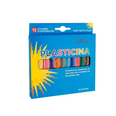 Plasticina 12 Colores  Pax