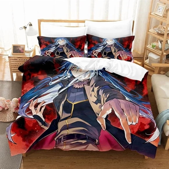 Time I Got Reincarnated As A Slime Rimuru Kids Gift Duvet Cover Pillowcases Queen King Single SizeBed Sheets