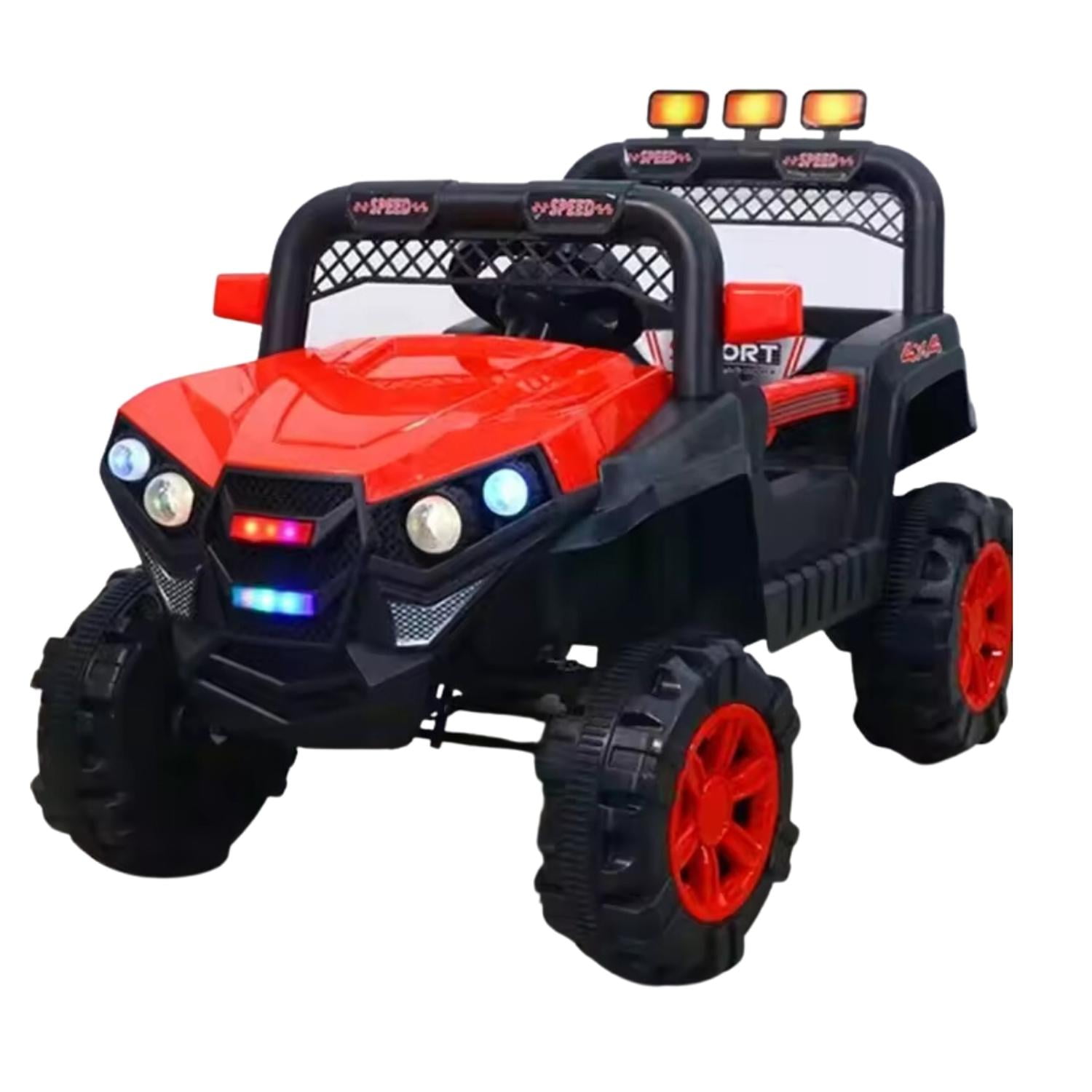 Auckland Outdoor - Auto Electrico Infantil Jeep A Batería Control Remoto Rojo Rojo