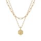 thumbnail image 1 of Collar M MOOHAM chapado en oro con letra J 18+2,5 cm, 1 of 7
