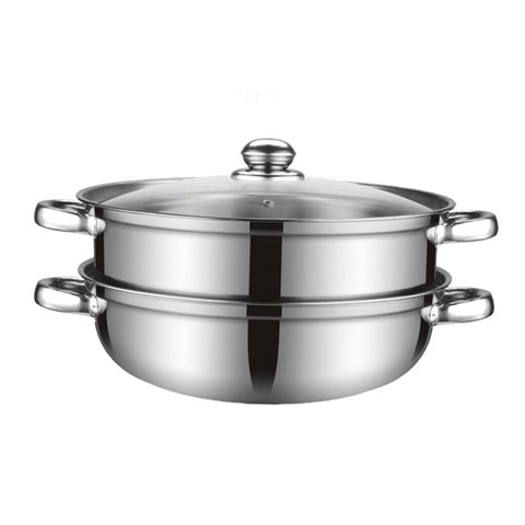 Magideal - Olla Vaporera, Utensilios De Cocina, Olla De Sopa Versátil De 2 Niveles, Vaporera Para Cocinar, Cocina, Vaporera, Olla Para Verduras, Pasta, Tamales