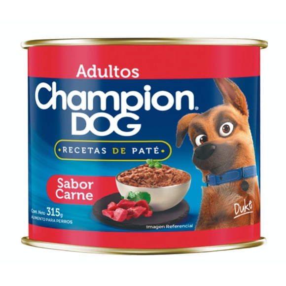 Paté perro champion dog carne 315 gr, 315 g