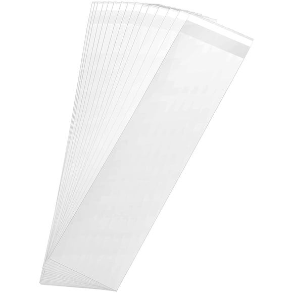 Bolsas de celofán SOMIOCO 23 cm x 7,6 cm, paquete de 200, reutilizables y transparentes