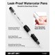 thumbnail image 3 of Water Brush Pens 6Pack LeakProof Refillable Watercolor Pen, 3 of 3