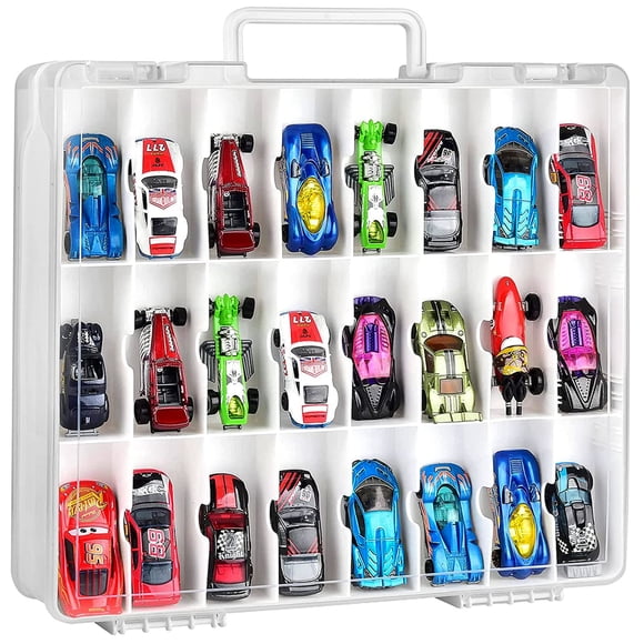 Funda organizadora de almacenamiento de juguetes ALCYON de doble cara para Hot Wheels