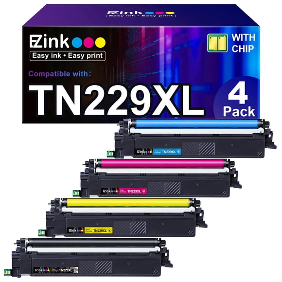 Cartuchos de tóner E-Z Ink TN229XL compatibles con impresora Brother