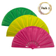 thumbnail image 1 of Pack 3 Abanicos Grandes Multicolores Bailes Primavera / Verano Surtidos, 1 of 5