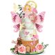 thumbnail image 1 of Adorno para pastel Tazimi con flores rosadas, mariposa y hada, 1 of 8
