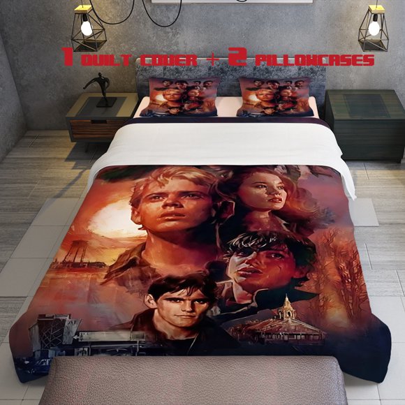 3pcs The Edge of the Youngsters Theme Pattern Bedding Set Duvet Cover and Pillowcases
