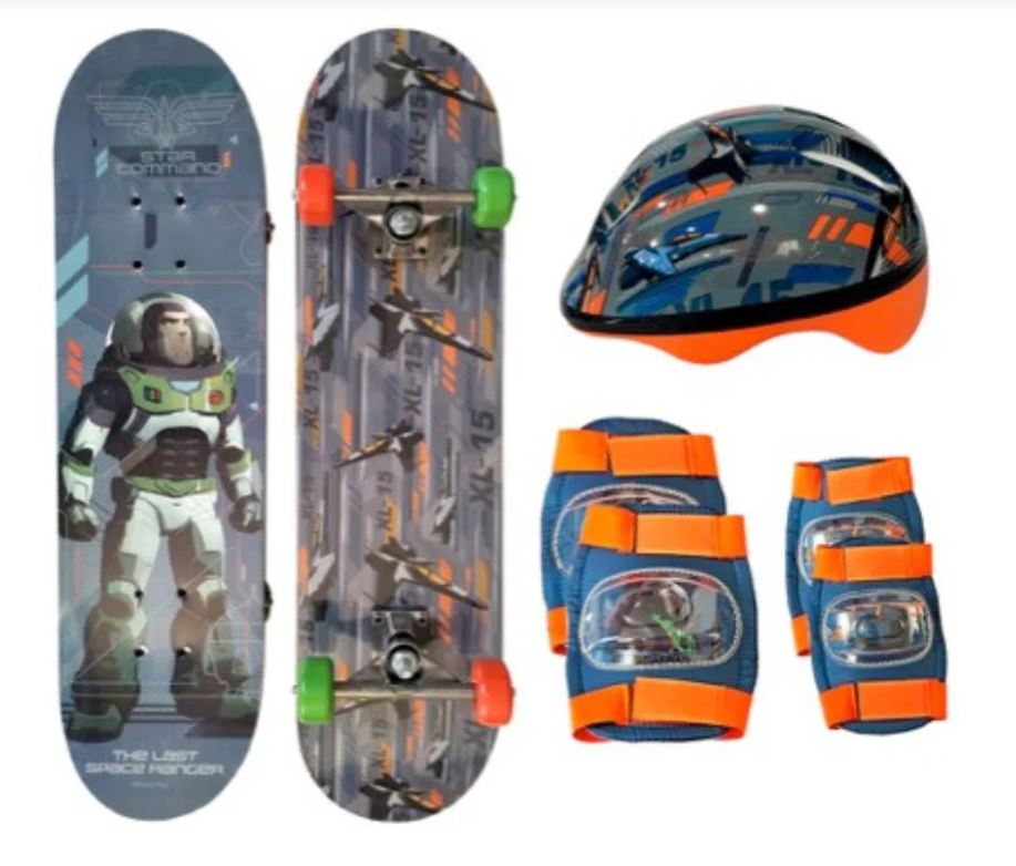 Disney - Skateboard Con Accesorios Lightyear