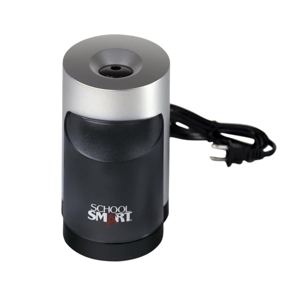 Sacapuntas eléctrico vertical School Smart negro/gris