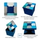 thumbnail image 2 of Puff Baúl Plegable Organizador Beiti 38x38 Tela Mix Azul, 2 of 3