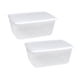 thumbnail image 4 of Contenedor De Almacenamiento Para Nevera, Contenedor De Ensalada De Lechuga Para Despensa, Cocina, 3000ml, 2 Piezas, 4 of 5