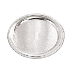 Magideal - Bandeja De Almacenamiento Para Servir, Bandeja Para Servir Frutas, Plato De Cena De Aleación De Aluminio, Plato De Cena Para Fiesta, Ensalada De Queso Plata