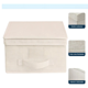 thumbnail image 2 of Pack 3 Cajas Organizadoras Belug Plegables Organización Closet Ropa Accesorios Beige, 2 of 5