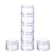 thumbnail image 4 of Organizador Semanal De Pastillas De Plástico De 7 Piezas Bote Apilable Para Botones Cuentas Transparente, 4 of 5