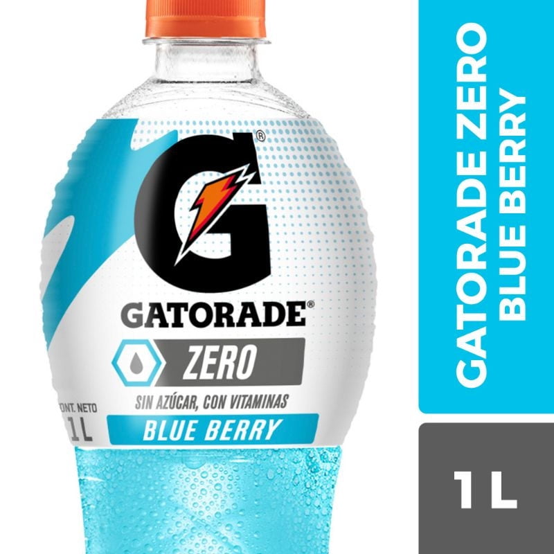 Bebida Isotónica Blue Berry Zero Botella 1 L Gatorade