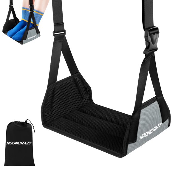 Hamaca para pies de avión NOONCRAZY, reposapiés portátil ajustable