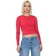 thumbnail image 1 of Polera Mujer Crop Manga Larga Rojo Corona, 1 of 5