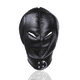 thumbnail image 2 of 1pc BDSM Leather Hood Mask - Zipper Open Mouth Eyes Full Face Cover for Adult Role-playing Sex Toys and Nightclub Prom, 2 of 5