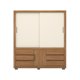 thumbnail image 1 of Clóset Arbo 2 Puertas 6 Cajones 1Z Amendoa Touch Off Café - Blanco, 1 of 5