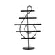 thumbnail image 4 of Soporte Para Pendientes Con Forma De Notas Musicales Con Soporte Organizador De Joyas De Metal Con Agujeros, 4 of 5