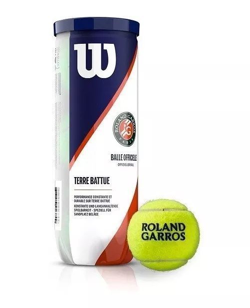 Tarro De Pelotas De Tenis Wilson Roland Garros X3